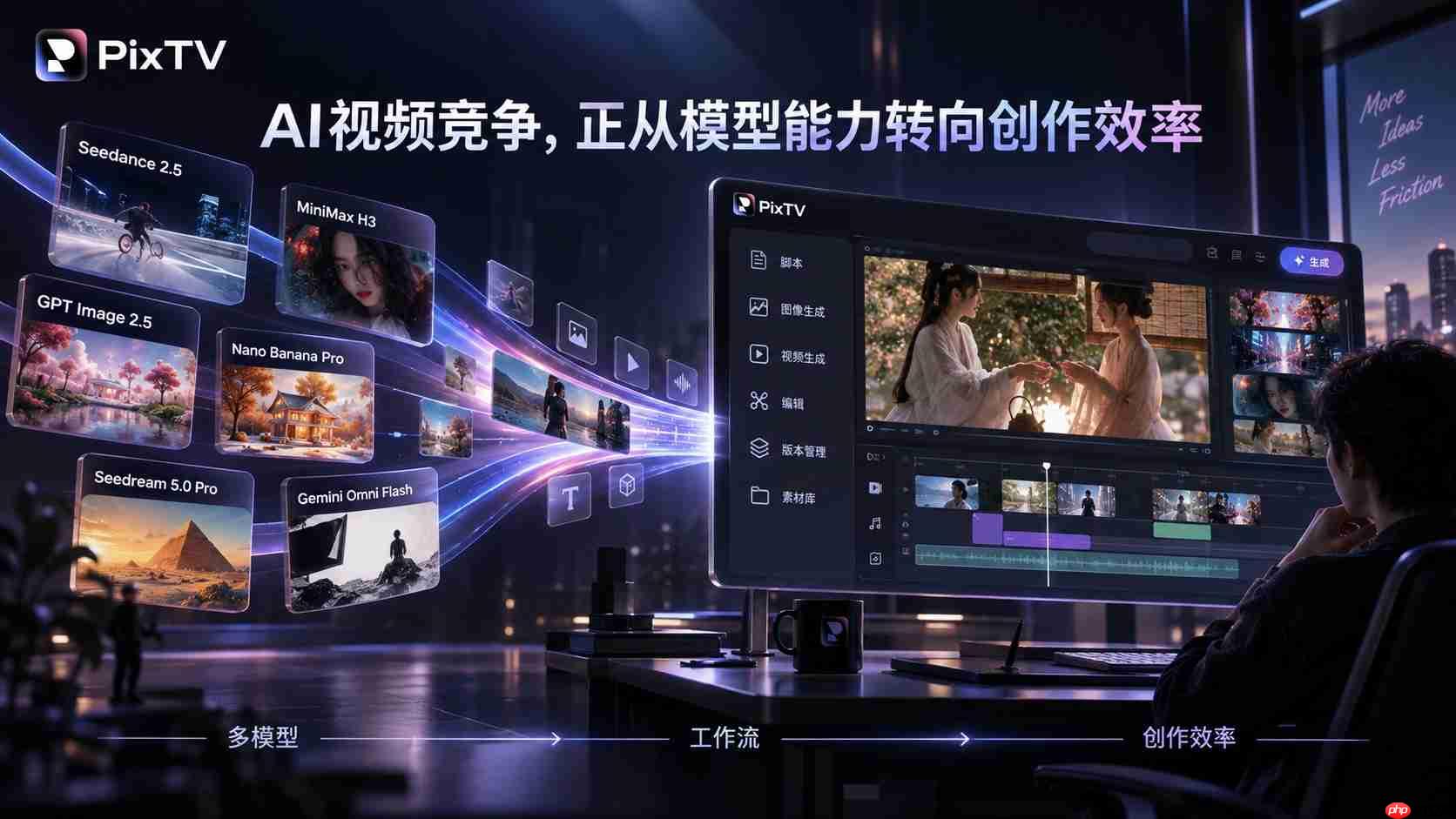 PixTV正式上线:当AI视频竞争从“拼模型”走向“拼工作流”